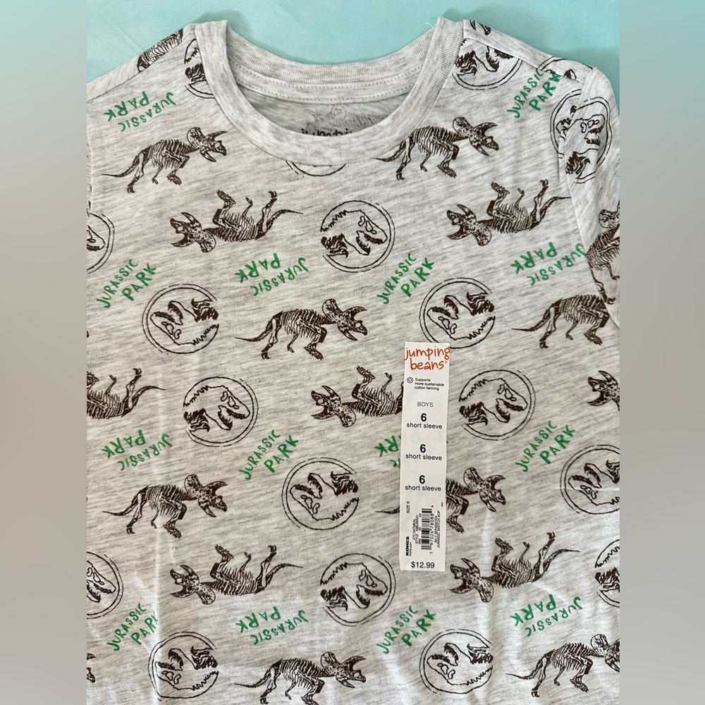 jumping beans Black on White Printed Logo Tag